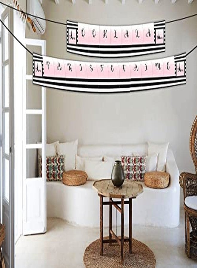 Theme My Party Paris Birthday Decoration Party Supplies for Birthday Girls (Paris - Ooh La La Parisfetaime Banner) - Image 1